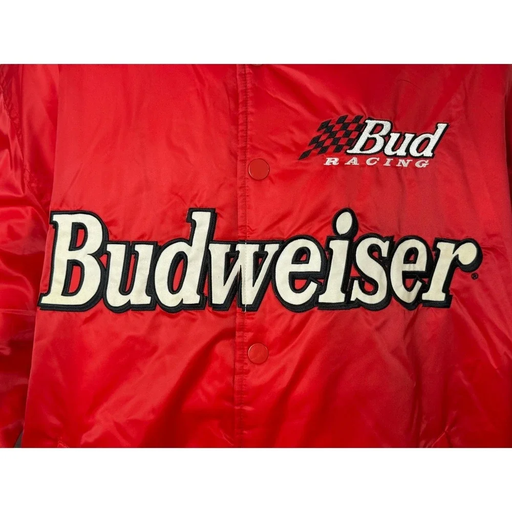 VTG‎ Chase Authentics NASCAR Budweiser Dale Earnhardt Jr Jacket Red Mens L NWOT
